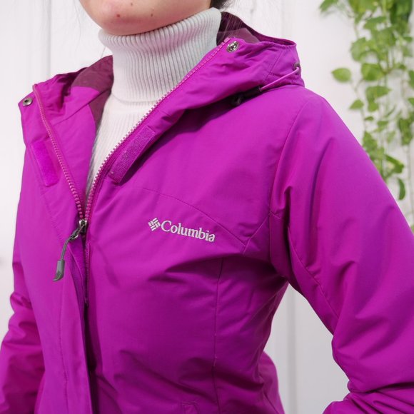 Columbia Fuchsia Wind Jacket, size US S/XS, perfect for skiing! - Picture 5 of 13